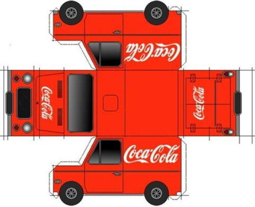 ARQUIVO CORTE KIT SILHOUETTE CARRINHOS COCA COLA LUXO