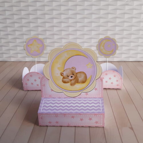 Arquivo Corte Kit Silhouette Chá de Bebe Menina