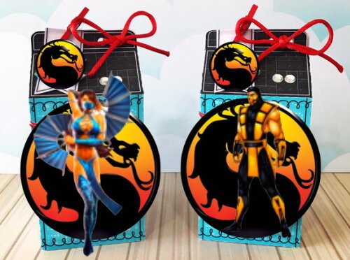 ARQUIVO CORTE KIT SILHOUETTE FESTA GAMER MORTAL KOMBAT