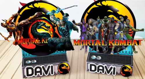 ARQUIVO CORTE KIT SILHOUETTE FESTA GAMER MORTAL KOMBAT