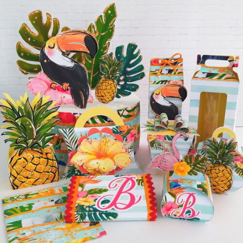 ARQUIVO CORTE KIT SILHOUETTE FLAMINGOS