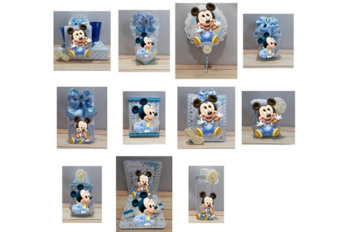 ARQUIVO CORTE KIT SILHOUETTE MICKEY BABY LUXO **Exclusivo***