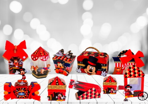 ARQUIVO CORTE KIT SILHOUETTE MICKEY LUXO