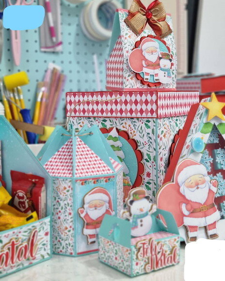 Arquivo Corte Kit Silhouette Natal Luxo Studio e pdf