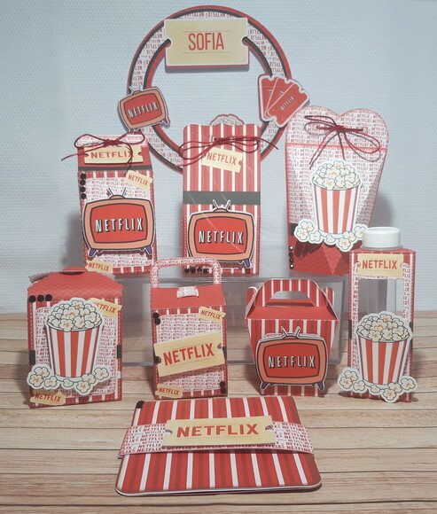 Arquivo Corte Kit Silhouette Netflix Luxo