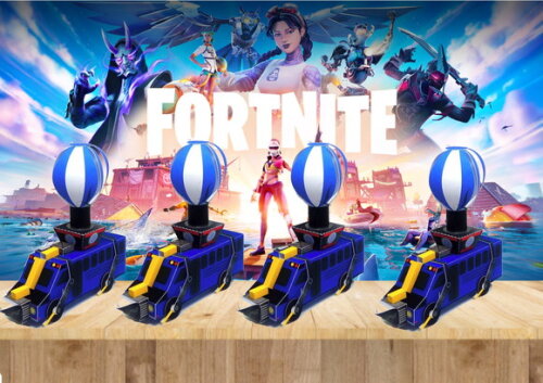 Arquivo Corte Kit Silhouette Onibus Fortnite
