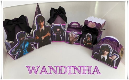 Arquivo Corte Kit Silhouette Wandinha Luxo