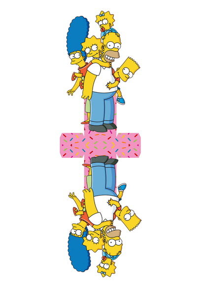 ARQUIVO CORTE SILHOUETTE CAIXA OS SIMPSONS FAMILIA