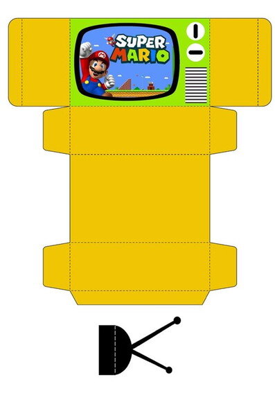 Arquivo Corte Silhouette Caixa Tv Super Mário