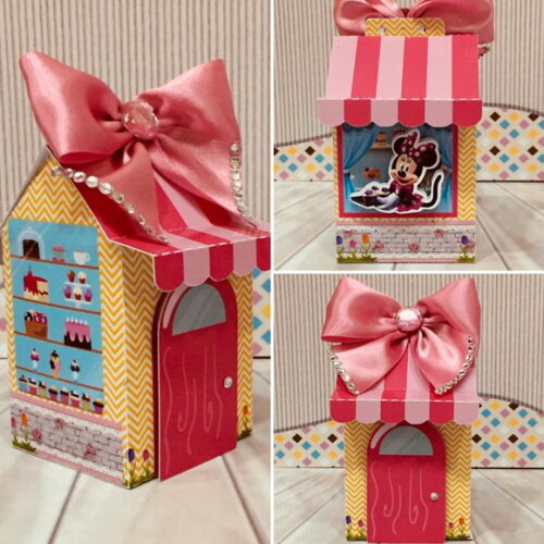 ARQUIVO CORTE SILHOUETTE MINNIE ROSA CONFEITARIA LUXO