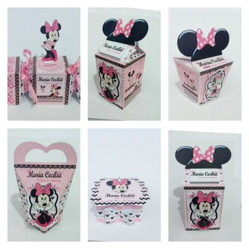 ARQUIVO CORTE SILHOUETTE MINNIE ROSA LUXO 2018