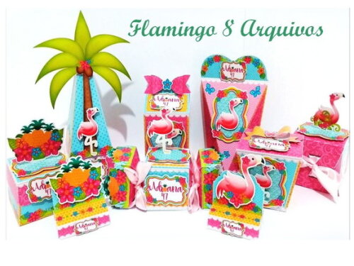 ARQUIVO DE CORTE SILHOUETTE FLAMINGO LUXO
