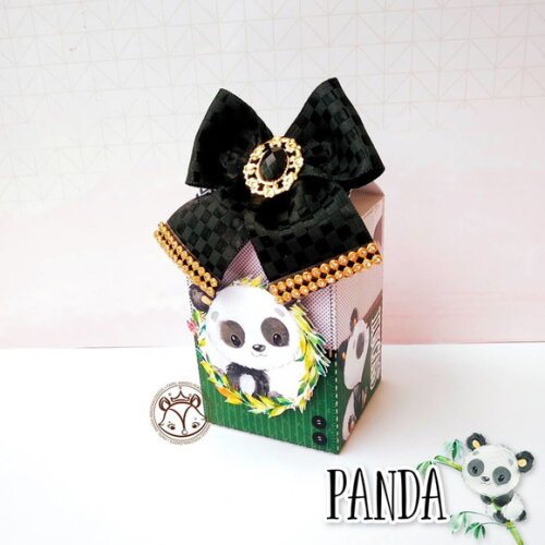 ARQUIVO DE CORTE SILHOUETTE PANDA VERDE LUXO