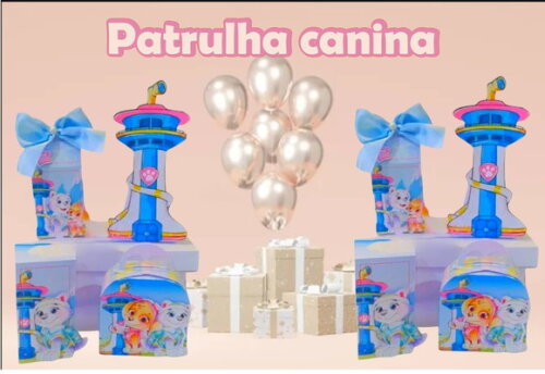 Arquivo Silhouette Festa Patrulha Canina Luxo 2
