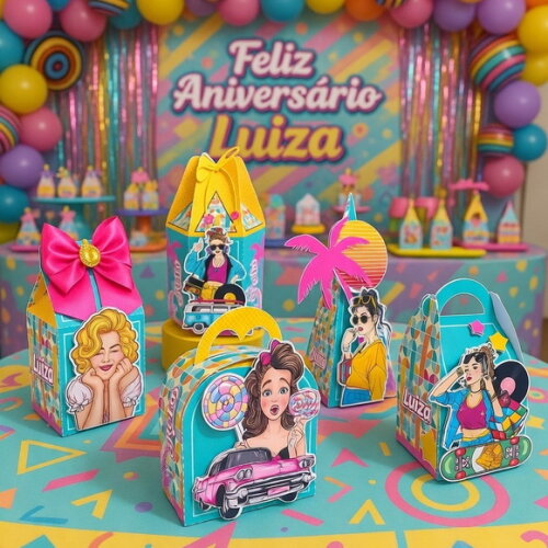 Festa Anos 80 Arquivo de Corte Studio e pdf