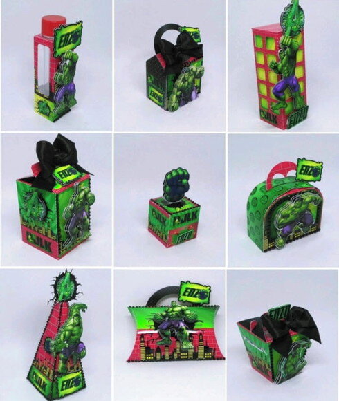 Arquivo Caixa Silhouette Hulk