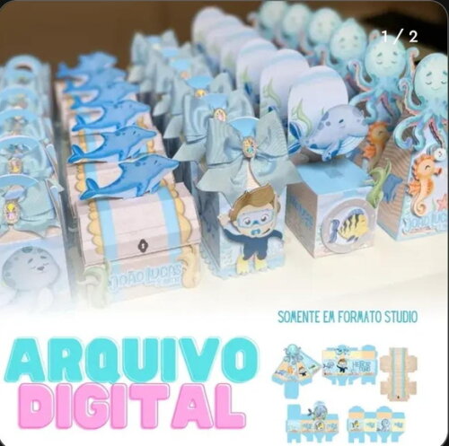 Arquivo Digital de Corte Fundo do Mar Menino Studio