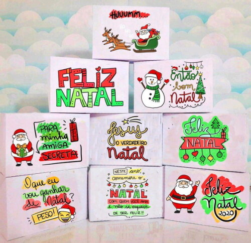 ARQUIVO DIGITAL SILHOUETTE NATAL COMBO CAIXAS LUXO