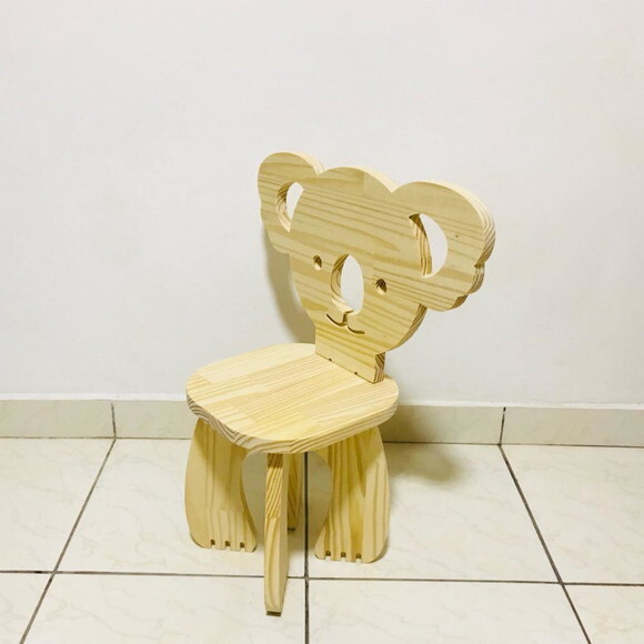 Banquinho infantil Ursinho Pinus