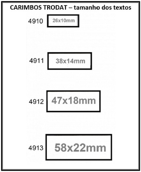 Carimbo Automático Personalizado Trodat (47x18mm)
