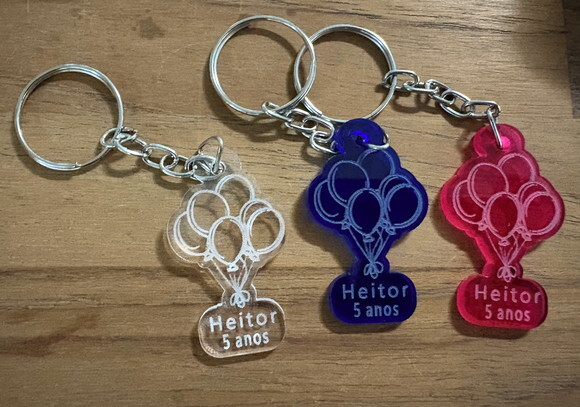Chaveiro Balão Personalizado