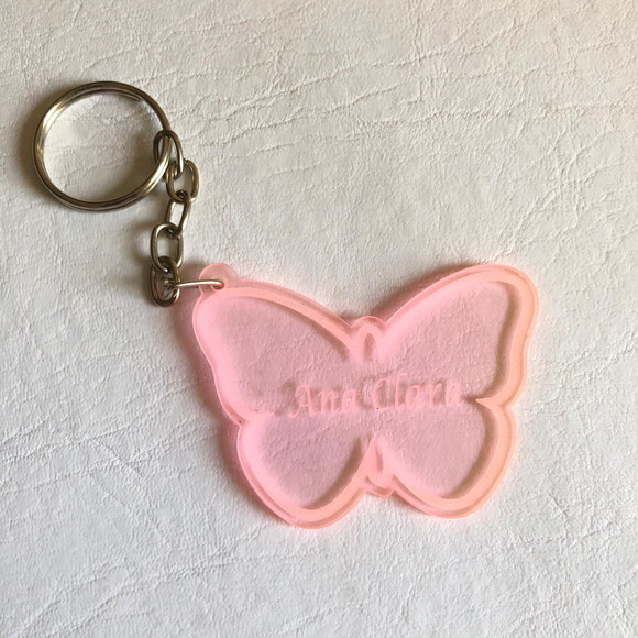 Chaveiro Borboleta Acrílico- Modelo 2