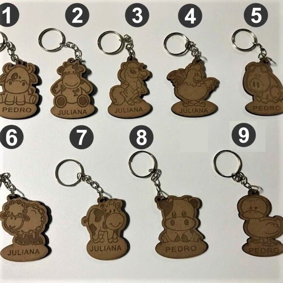 Chaveiro Fazendinha mdf