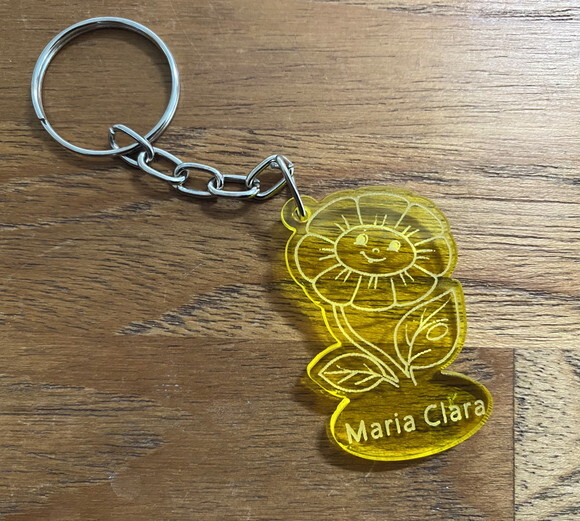 Chaveiro Girassol Personalizado