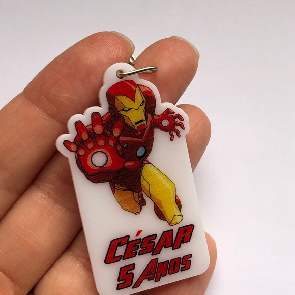 Chaveiro Homem de Ferro Impresso