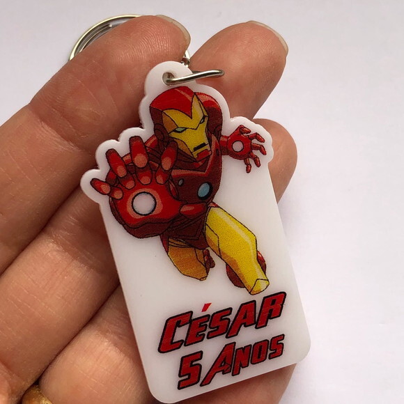 Chaveiro Homem de Ferro Impresso