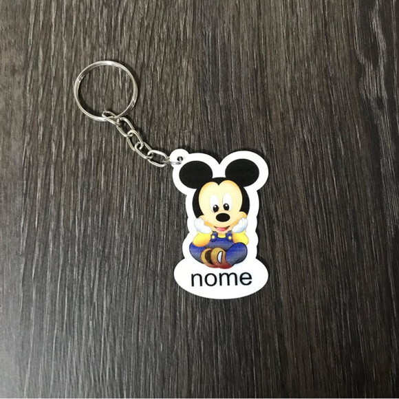 Chaveiro Mickey/ Minnie Baby impresso