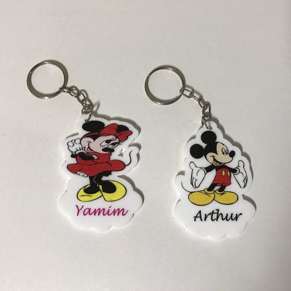 Chaveiro Mickey/ Minnie impresso