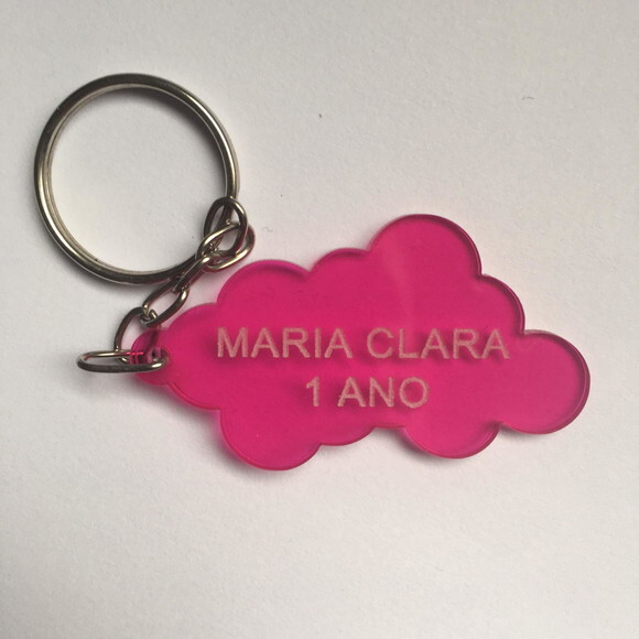 Chaveiro Nuvem Acrílico