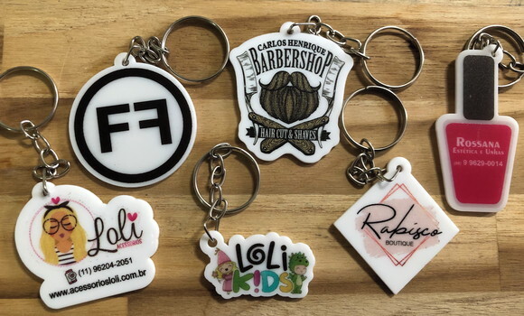 Chaveiro Personalizado Impresso com Logo Cliente