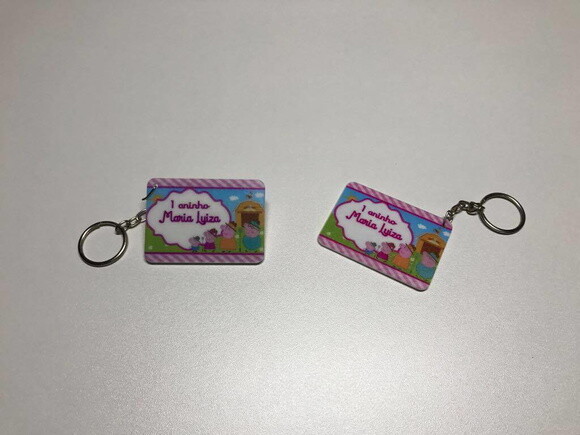 Chaveiro Personalizado-retangular