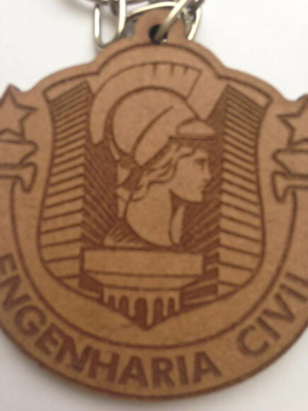 chaveiro Profissões Engenharia Civil MDF