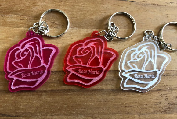 Chaveiro Rosa