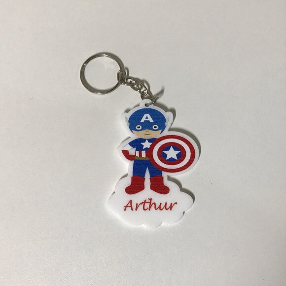 Chaveiro Super Heróis com Nome