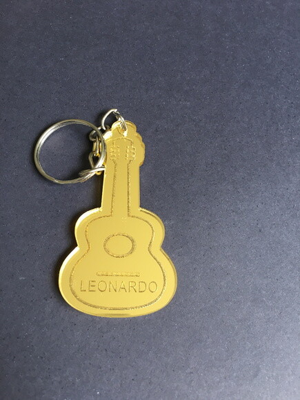 Chaveiro Violão espelhado