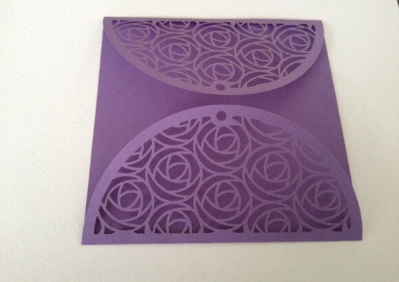 Envelope rendado para convite