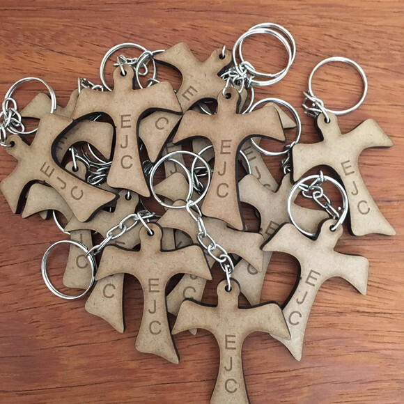 Kit chaveiro Crucifixo MDf