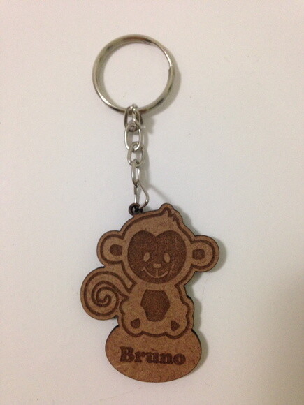 Kit chaveiro Macaco Safari MDF