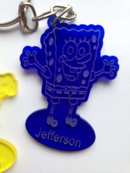 Kit Chaveiro Modelo Bob Esponja