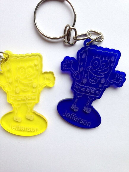 Kit Chaveiro Modelo Bob Esponja