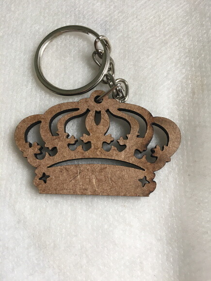Kit chaveiro modelo Coroa MDF