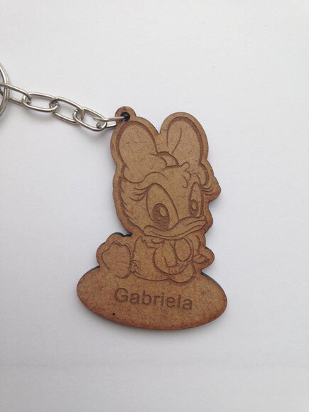 Kit chaveiro modelo Margarida Baby MDF