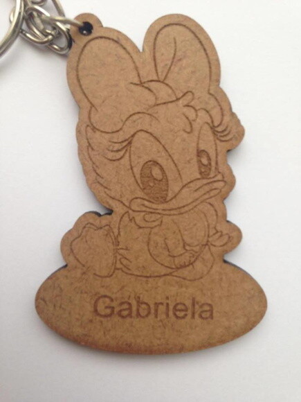 Kit chaveiro modelo Margarida Baby MDF