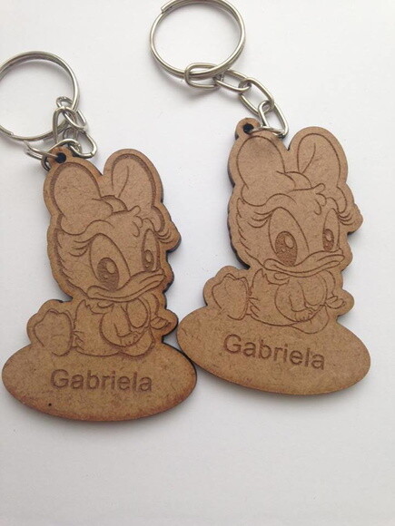Kit chaveiro modelo Margarida Baby MDF