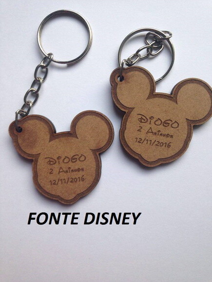 Kit Chaveiro Modelo Mickey 2 Acrílico
