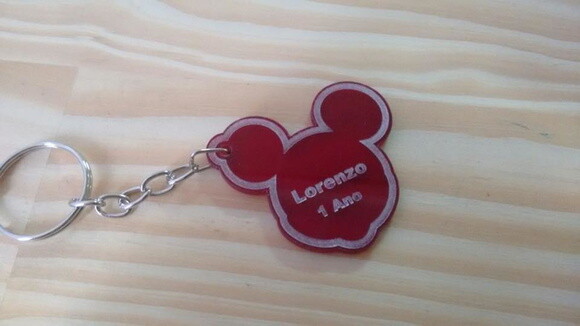 Kit Chaveiro Modelo Mickey 2 Acrílico